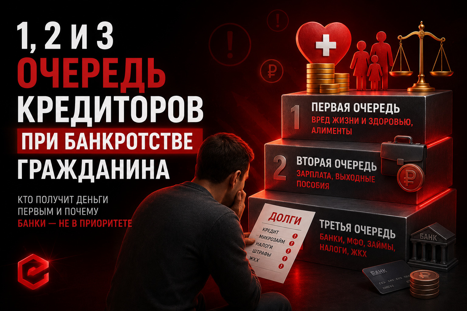 Требования кредиторов 1 очереди при банкротстве гражданина: кто относится к первой и второй очереди