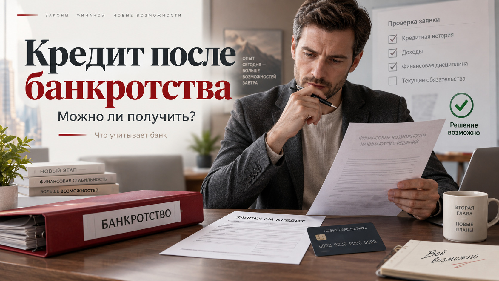 Кредит после банкротства: можно ли получить и придётся ли ждать пять лет