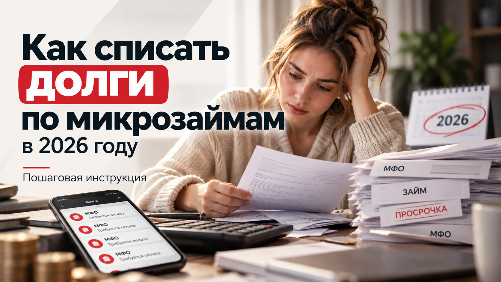 Как списать долги по микрозаймам в 2026 году: пошаговая инструкция