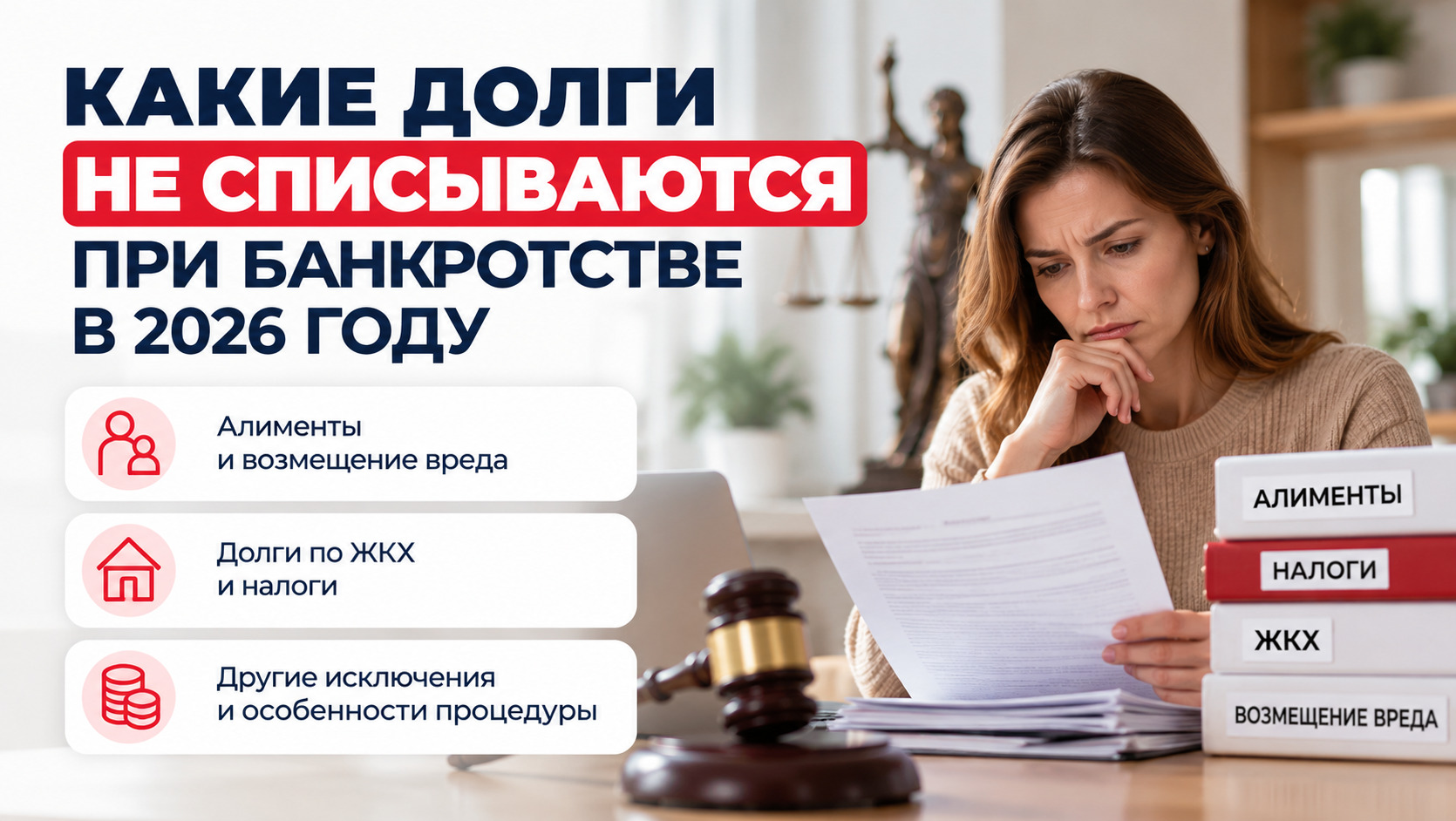 Какие долги не списываются при банкротстве в 2026 году