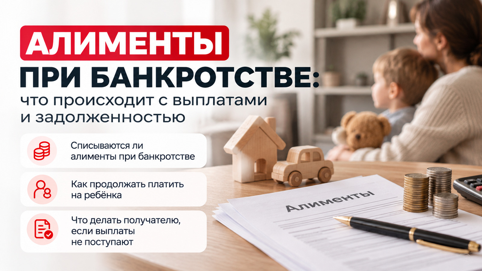 Алименты при банкротстве: как платить и сохранить деньги на ребёнка